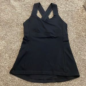 Lululemon Black Tank Top size 4